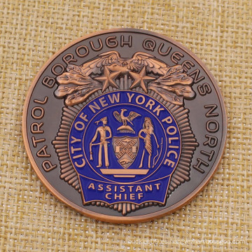 Moneda personalizada de Metal City New York Police Challenge para la venta
